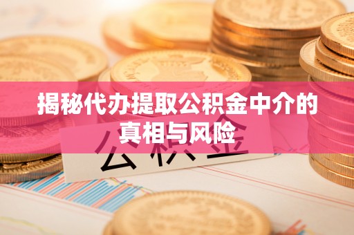 铜川揭秘代办提取公积金中介的真相与风险