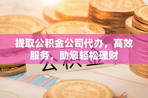 铜川提取公积金公司代办，高效服务，助您轻松理财