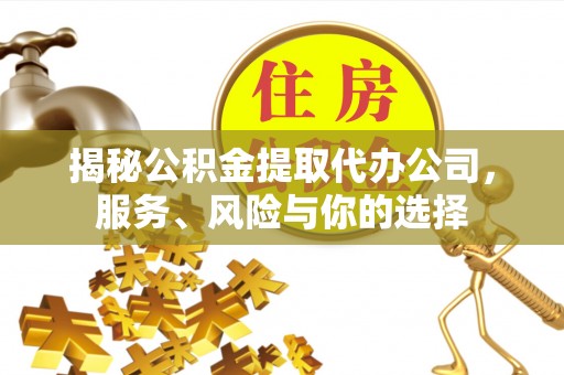 铜川揭秘公积金提取代办公司，服务、风险与你的选择