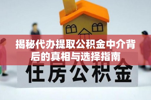 铜川揭秘代办提取公积金中介背后的真相与选择指南