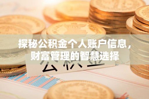 铜川探秘公积金个人账户信息，财富管理的智慧选择