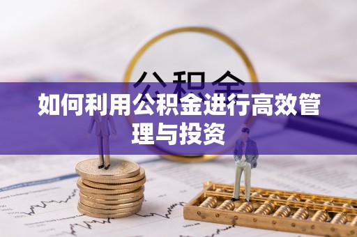 铜川如何利用公积金进行高效管理与投资